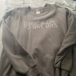 greys anatomy crewneck